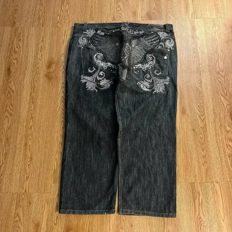 SKULL DENIM JEANS