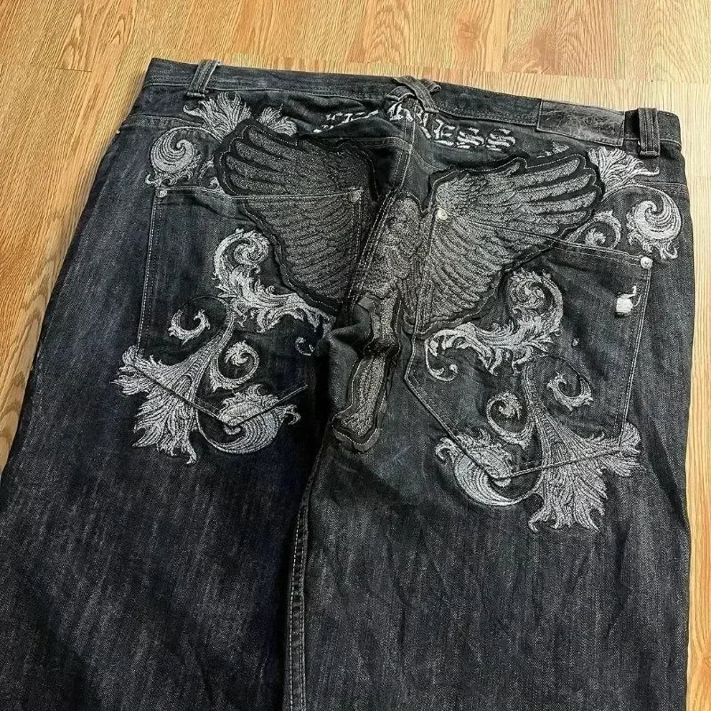 SKULL DENIM JEANS