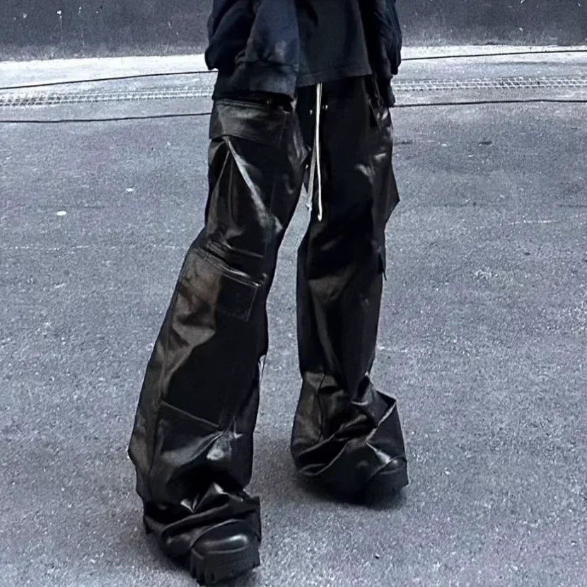 RICK OWEN STYLE LEATHER PANTS