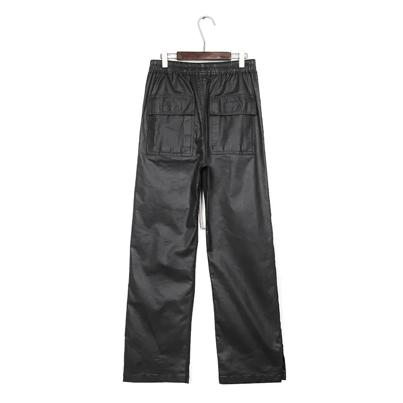 RICK OWEN STRING LEATHER PANTS