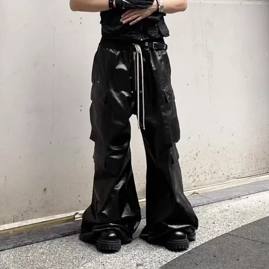 RICK OWEN STYLE LEATHER PANTS