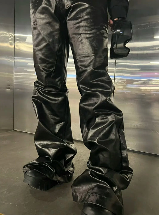 1:1 RICK OWENS LEATHER PANTS