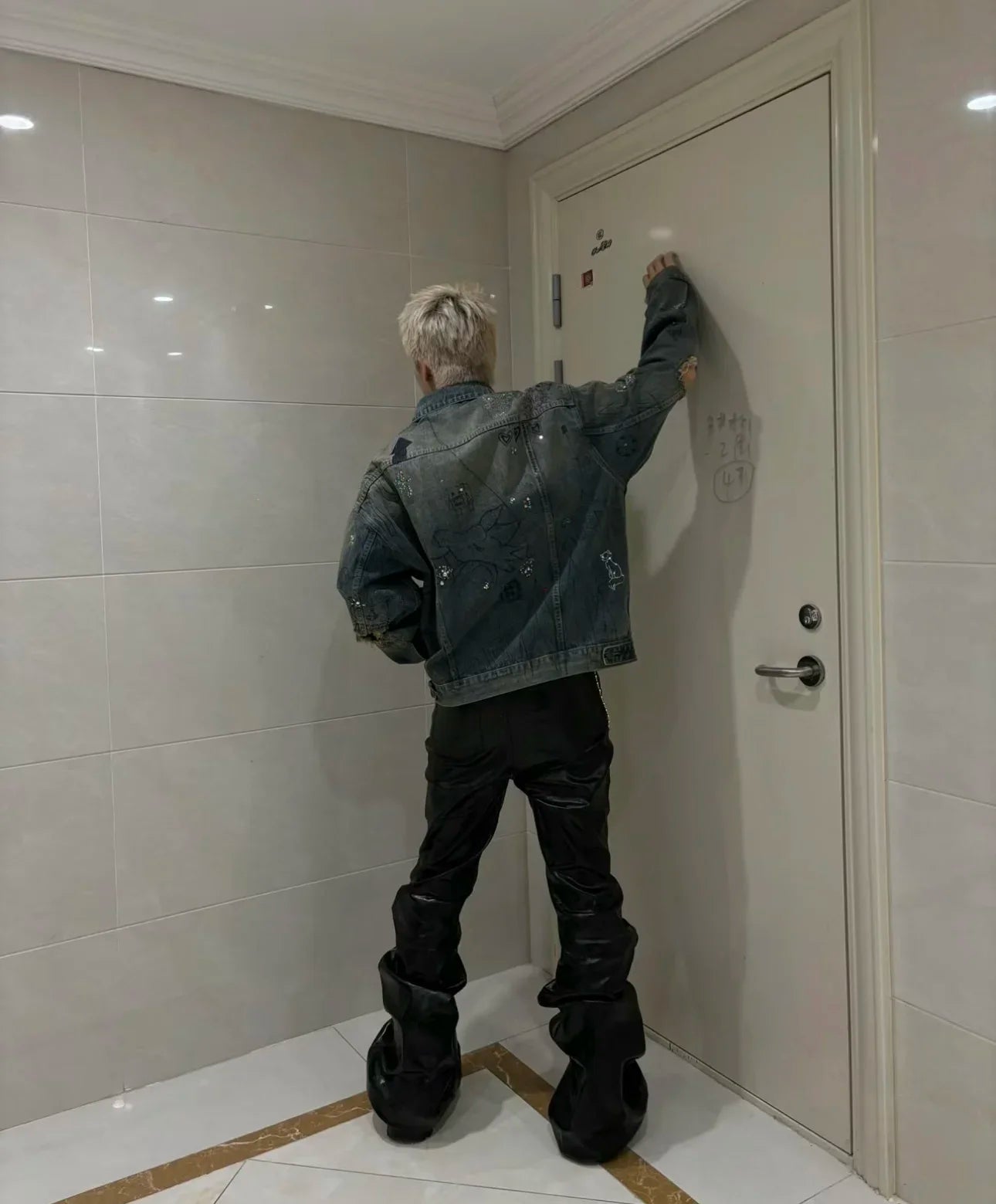 1:1 RICK OWENS LEATHER PANTS