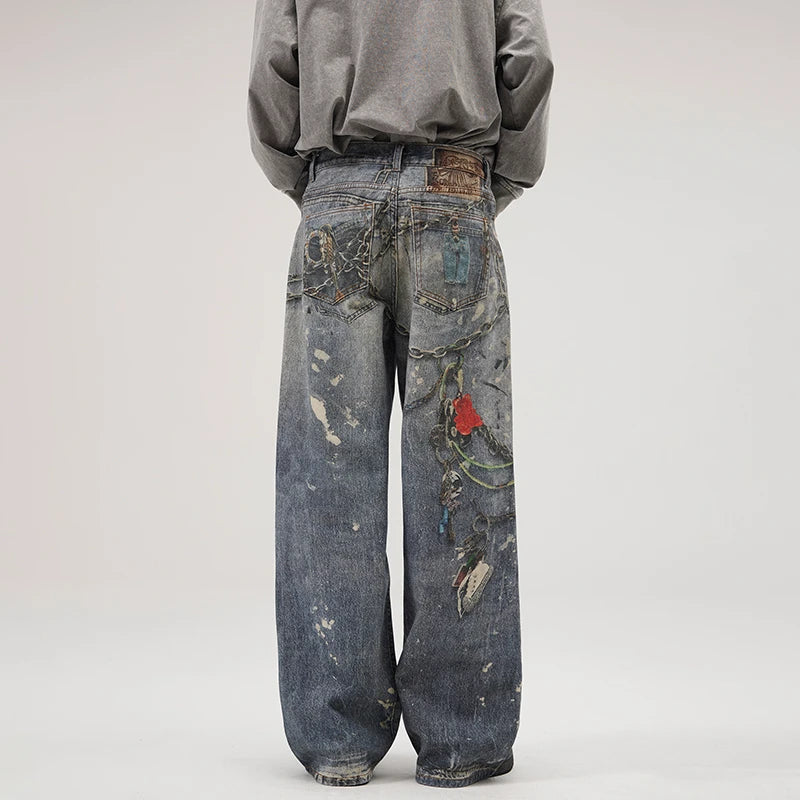 CHAIN WICKED BLUE JEANS