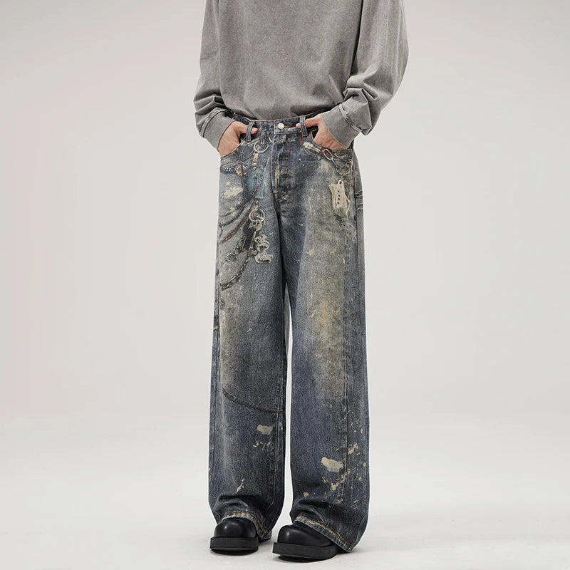 CHAIN WICKED BLUE JEANS