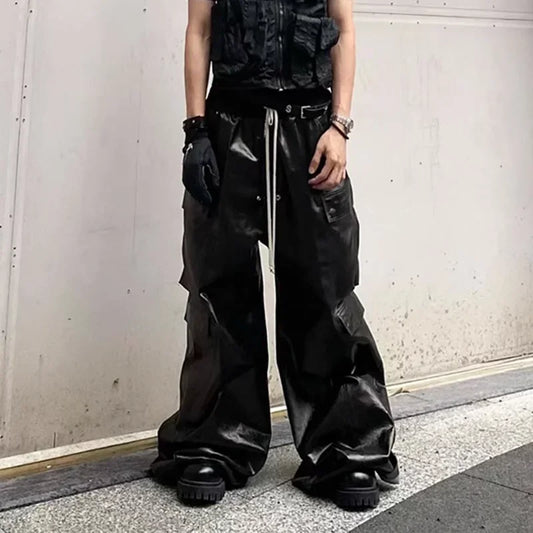 RICK OWEN STYLE LEATHER PANTS