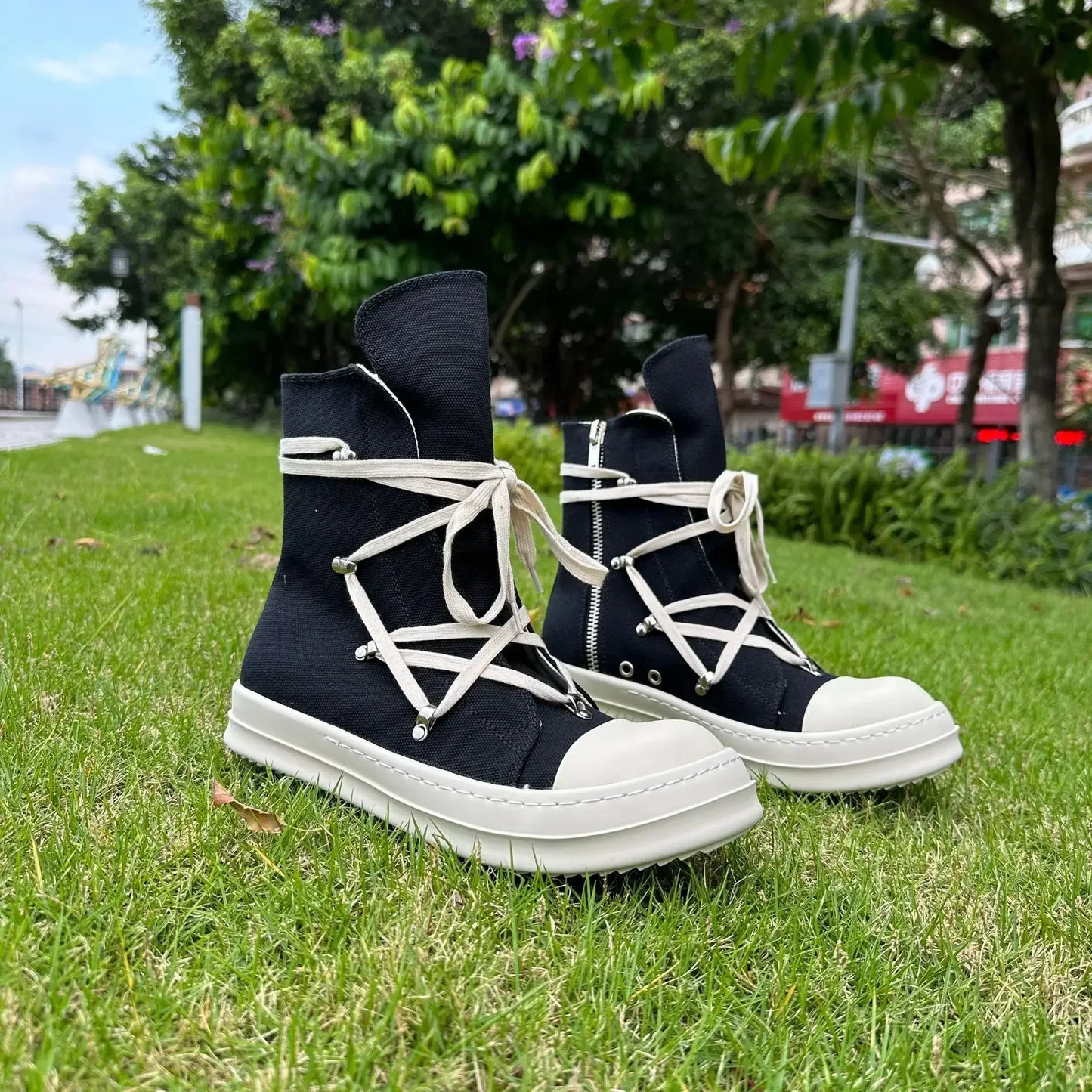 RICK OWENS CROSS LACE