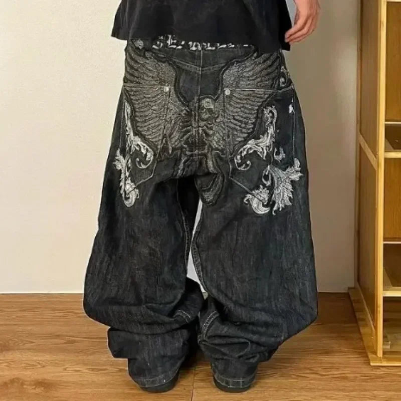SKULL DENIM JEANS
