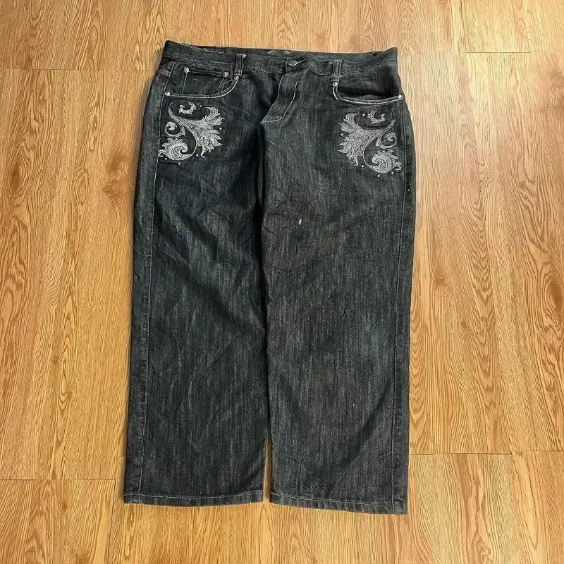 SKULL DENIM JEANS