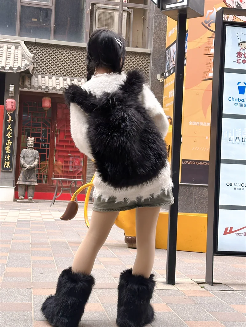 FUR BACKPACK